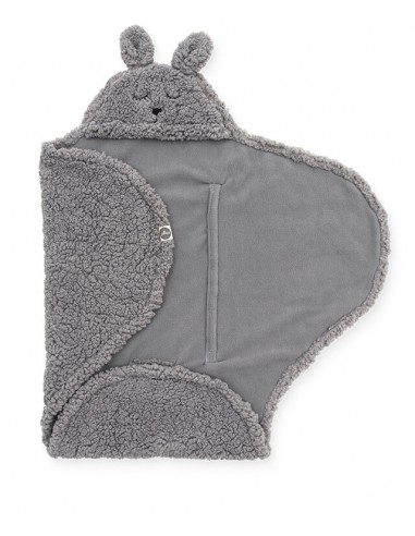 Couverture Nomade moelleuse Lapin Grise