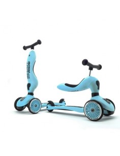 Porteur 2 en 1 évolutif en trottinette 1 à 5 ans Bleu...