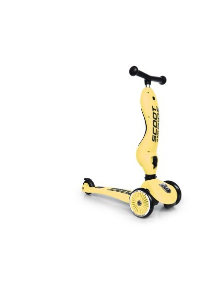 Porteur 2 en 1 évolutif en trottinette 1 à 5 ans Jaune