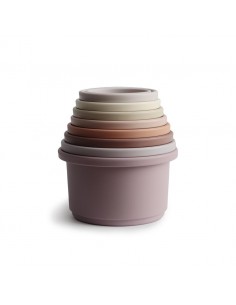 Jouet Tour empilable Mushie Petal 2