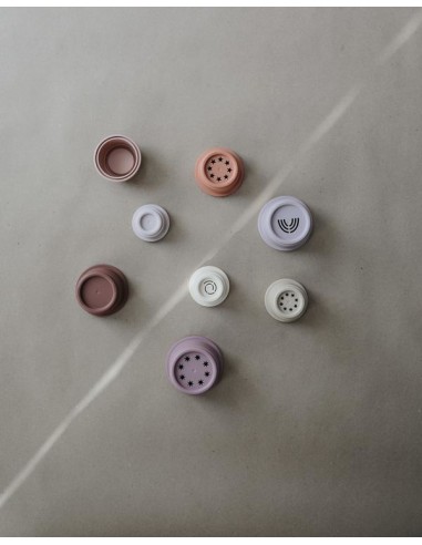 Jouet Tour empilable Mushie Petal