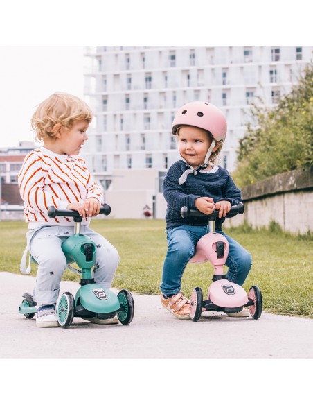 Porteur 2 en 1 évolutif en trottinette 1 à 5 ans Vert Kiwi