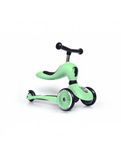 Porteur 2 en 1 évolutif en trottinette 1 à 5 ans Vert Kiwi 2
