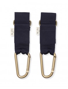 Set de 2 crochets mousqueton d'attache avec sangle pour...