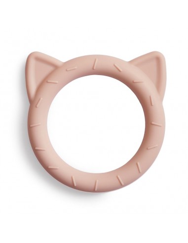 Anneau de dentition Chat Rose Mushie