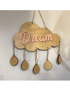 Décoration murale Nuage en bois "Dream" 2