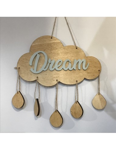 Décoration murale Nuage en bois "Dream"