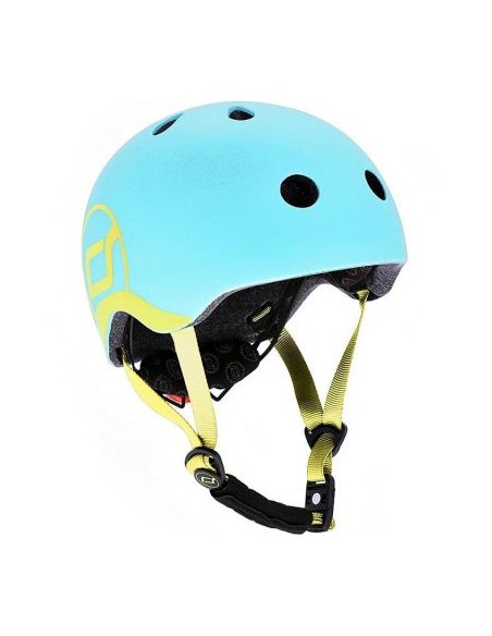 Casque de sécurité enfant pour porteur, trottinette ou vélo Bleu tuquoise