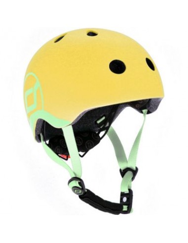 Casque de sécurité enfant pour porteur, trottinette ou vélo Jaune