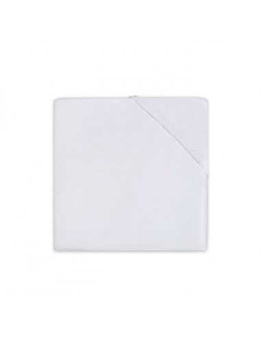 Drap housse en coton Jersey blanc 60x120cm
