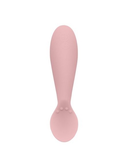 Mini Cuillères (x2) d'apprentissage en silicone souple Rose