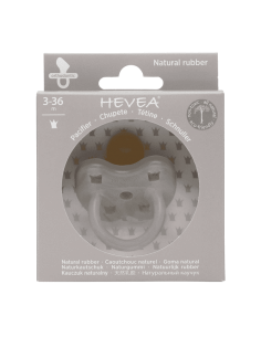 Tétine Physiologique en caoutchouc Beige gris 2