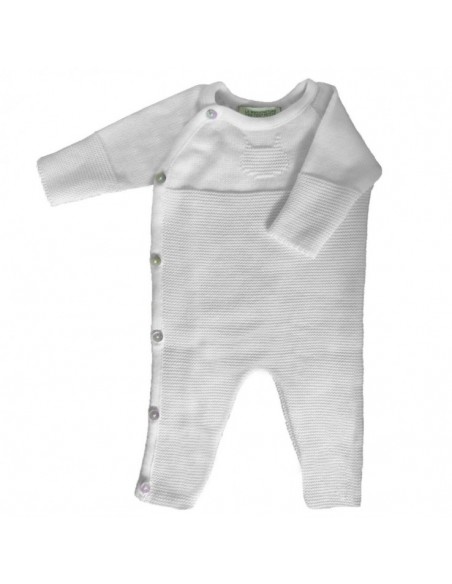 Combinaison en coton Chat Blanc