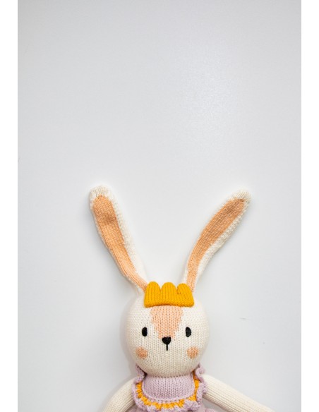 Doudou Lapin Qori LeroLero - Doudou émotionnel & solidaire