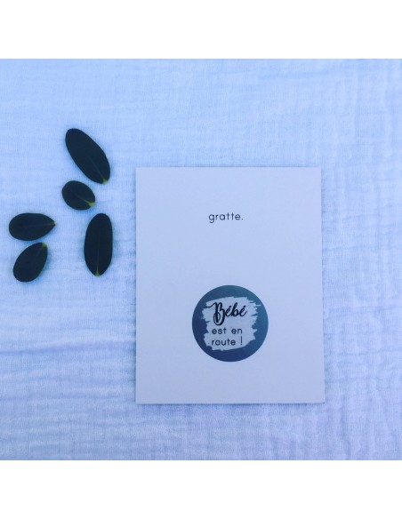 Carte à gratter annonce de grossesse - Bébé En Route