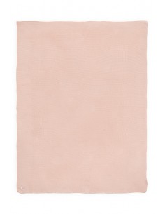 Couverture en maille tricotée et Polaire Rose pâle... 2