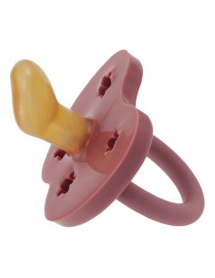 Tétine physiologique en caoutchouc naturel Bois de Rose 2