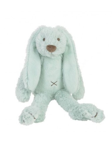 Peluche Lapin Richie Bleu Vert Lagon