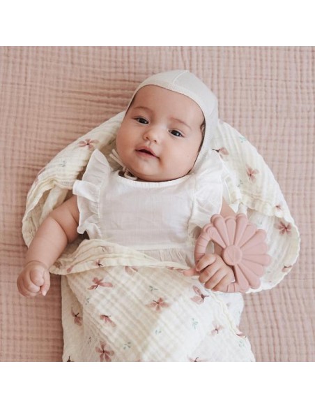 Lot de 3 Langes assortis Windflower Crème et Rose