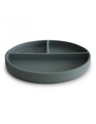 Assiette à compartiments Mushie en silicone...