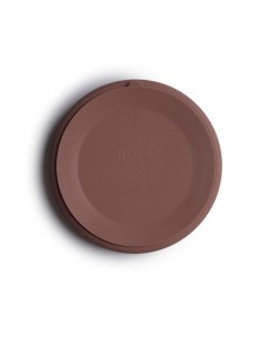 Assiette à compartiments Mushie en silicone souple... 2