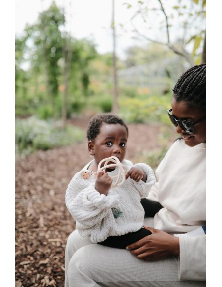 Balle de dentition Mushie Vieux Rose