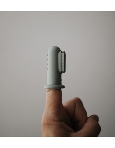 Premières brosses à dents Mushie Bleu & Gris