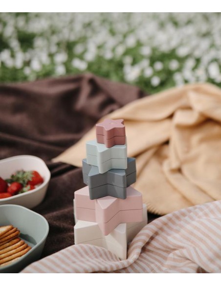 Jouet boîtes gigognes en forme d'étoiles Mushie