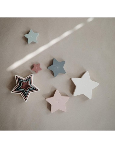 Jouet boîtes gigognes en forme d'étoiles Mushie