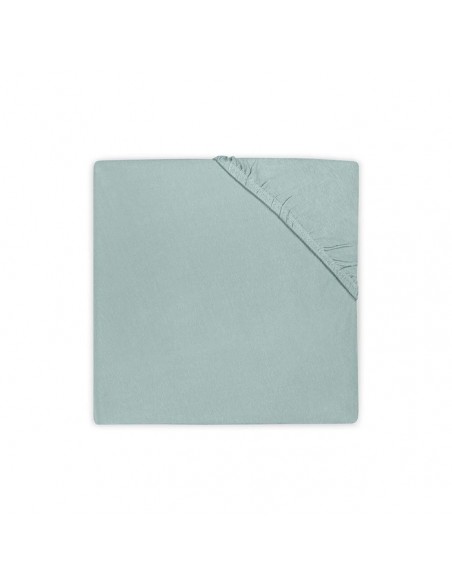 Drap housse Couffin Cododo en jersey de coton vert 40x80cm