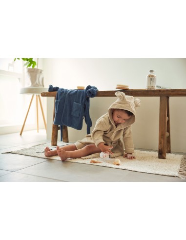 Peignoir Lapin en coton Crème