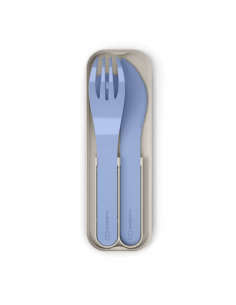 Set de couverts en plastique biodégradables Bleu MonBento 2