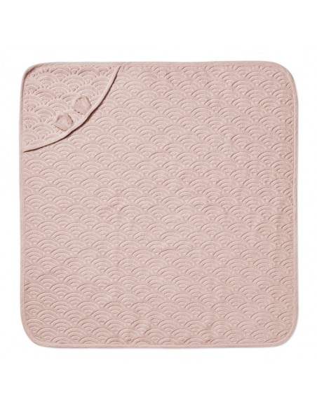 Cape de bain en coton biologique Rose Camcam