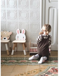 Chaise en bois Lapin pour enfant 2