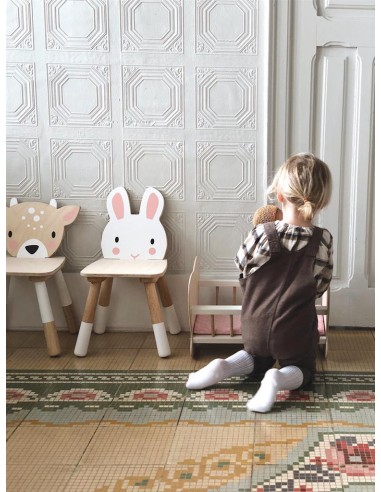 Chaise en bois Lapin pour enfant