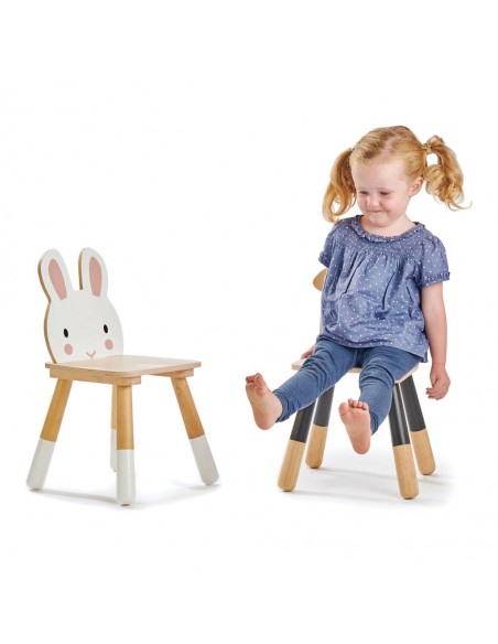 Chaise en bois Lapin pour enfant