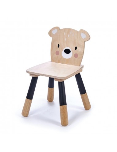 Chaise en bois Ours pour enfant