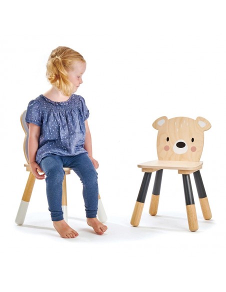 Chaise en bois Ours pour enfant
