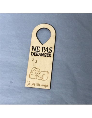 Accroche porte Ne pas déranger en bois
