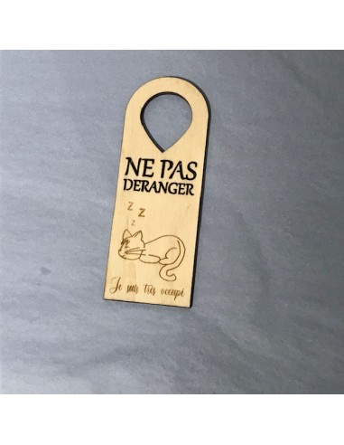 Accroche porte Ne pas déranger en bois