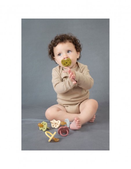 Tétine Physiologique en caoutchouc Vert Olive