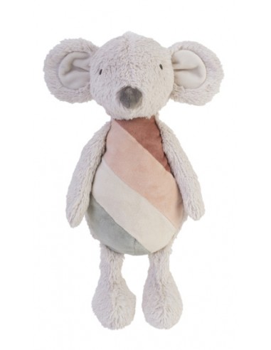 Grande Peluche souris Rainbow Rose et Grise