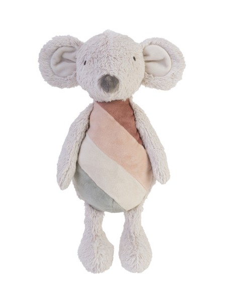 Grande Peluche souris Rainbow Rose et Grise