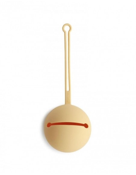 Etui de rangement en silicone pour tétine Jaune Sunshine