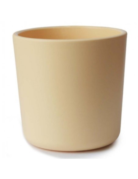 Lot de 2 Gobelets Mushie Vieux Rose et jaune pâle