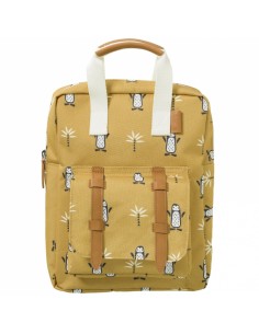 Petit Sac à dos enfant Jaune Pingouin
