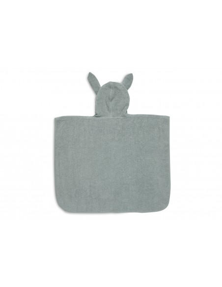 Poncho de bain Lapin en coton Vert