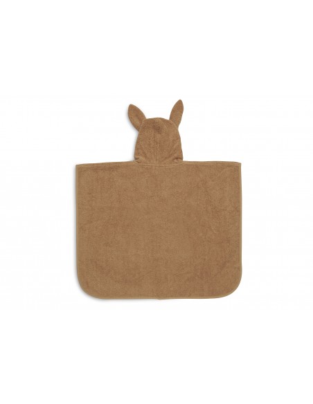 Poncho de bain Lapin en coton Caramel
