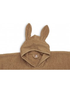 Poncho de bain Lapin en coton Caramel 2