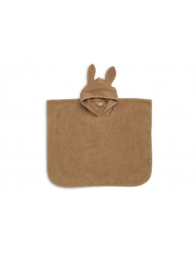 Poncho de bain Lapin en coton Caramel